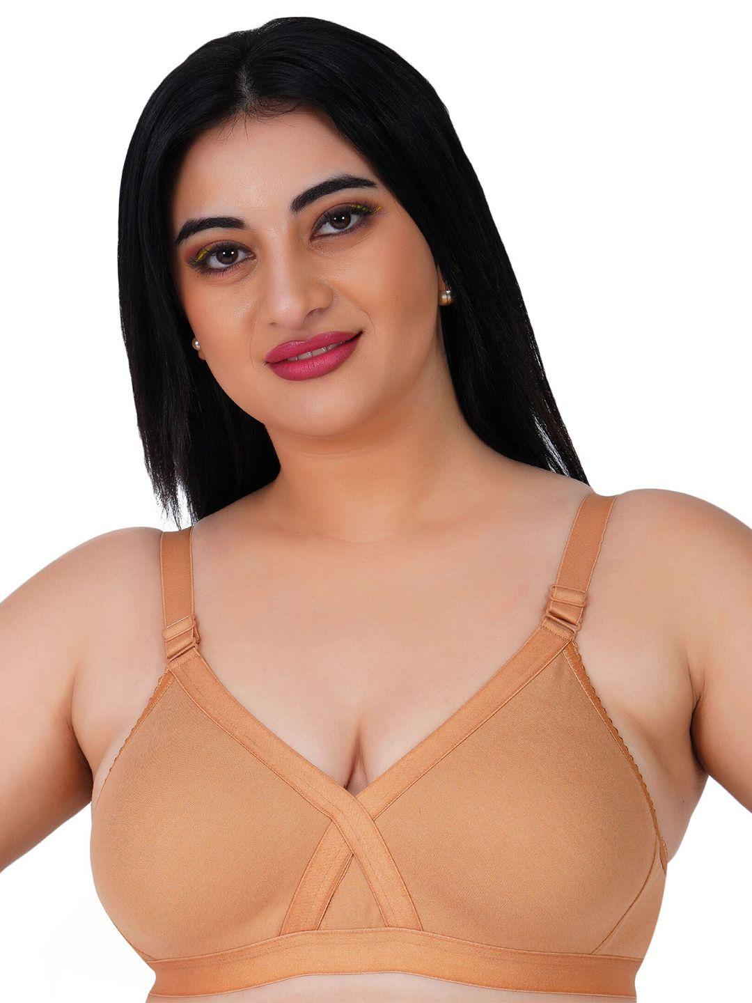 ladyland non padded cotton all day comfort non-wired t-shirt bra