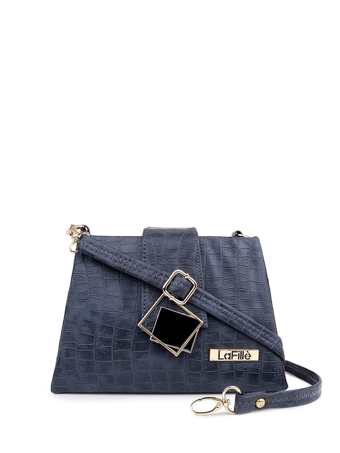 lafille animal textured pu structured sling bag