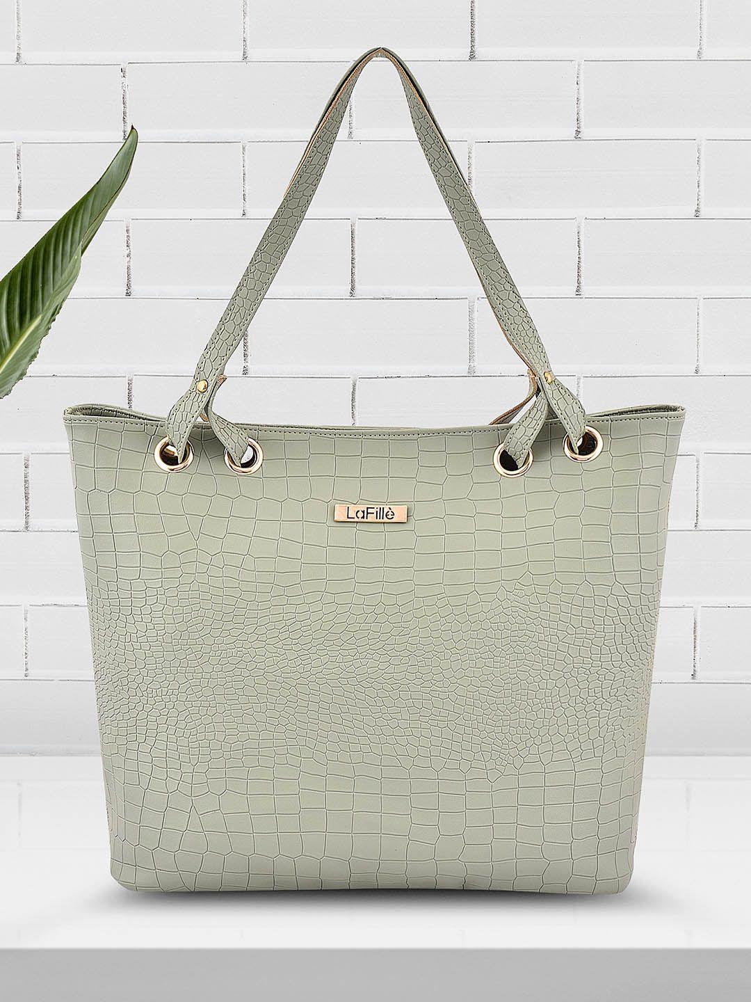 lafille animal textured structured tote bag