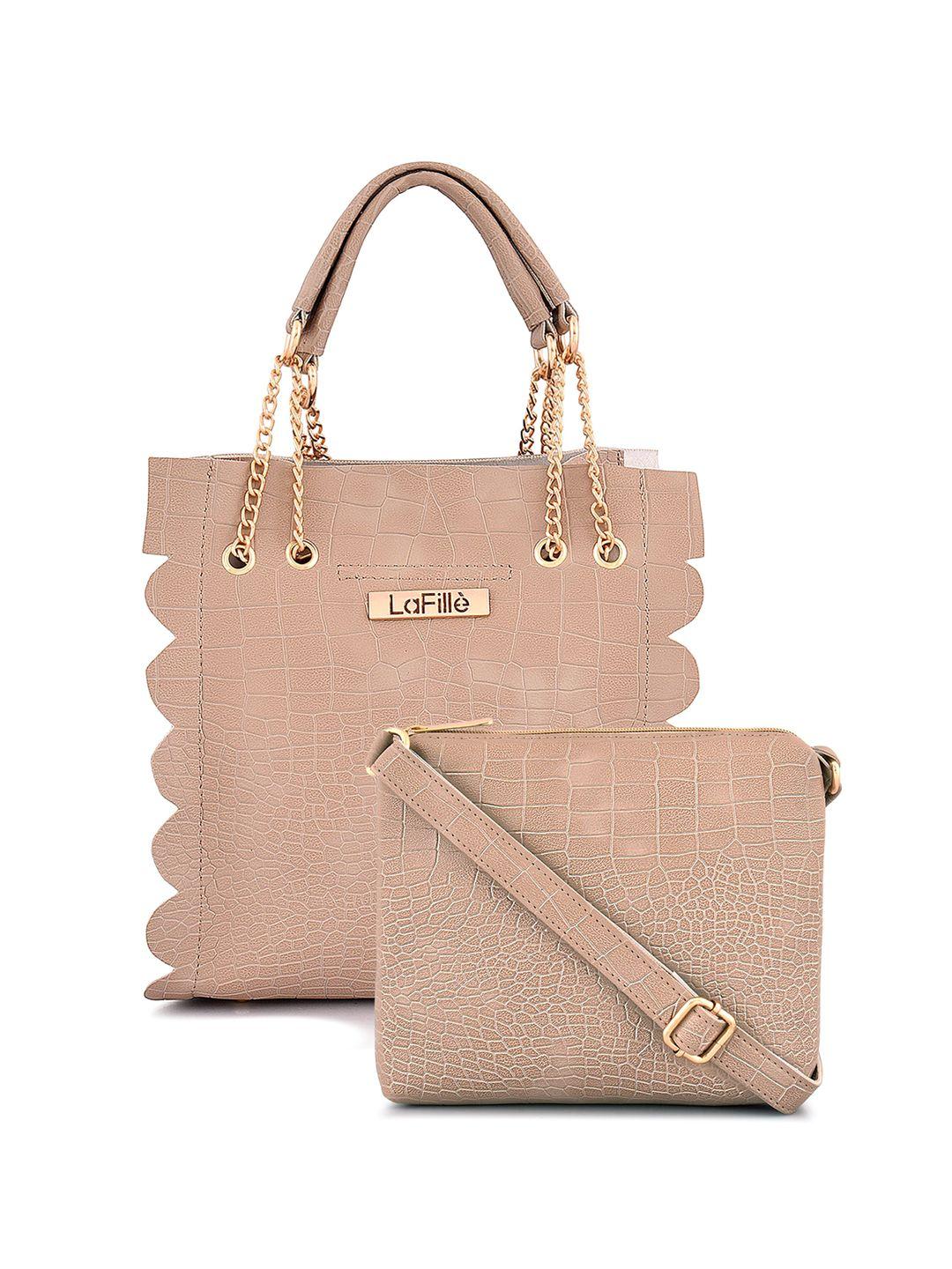 lafille oversized structured handheld bag with quilted