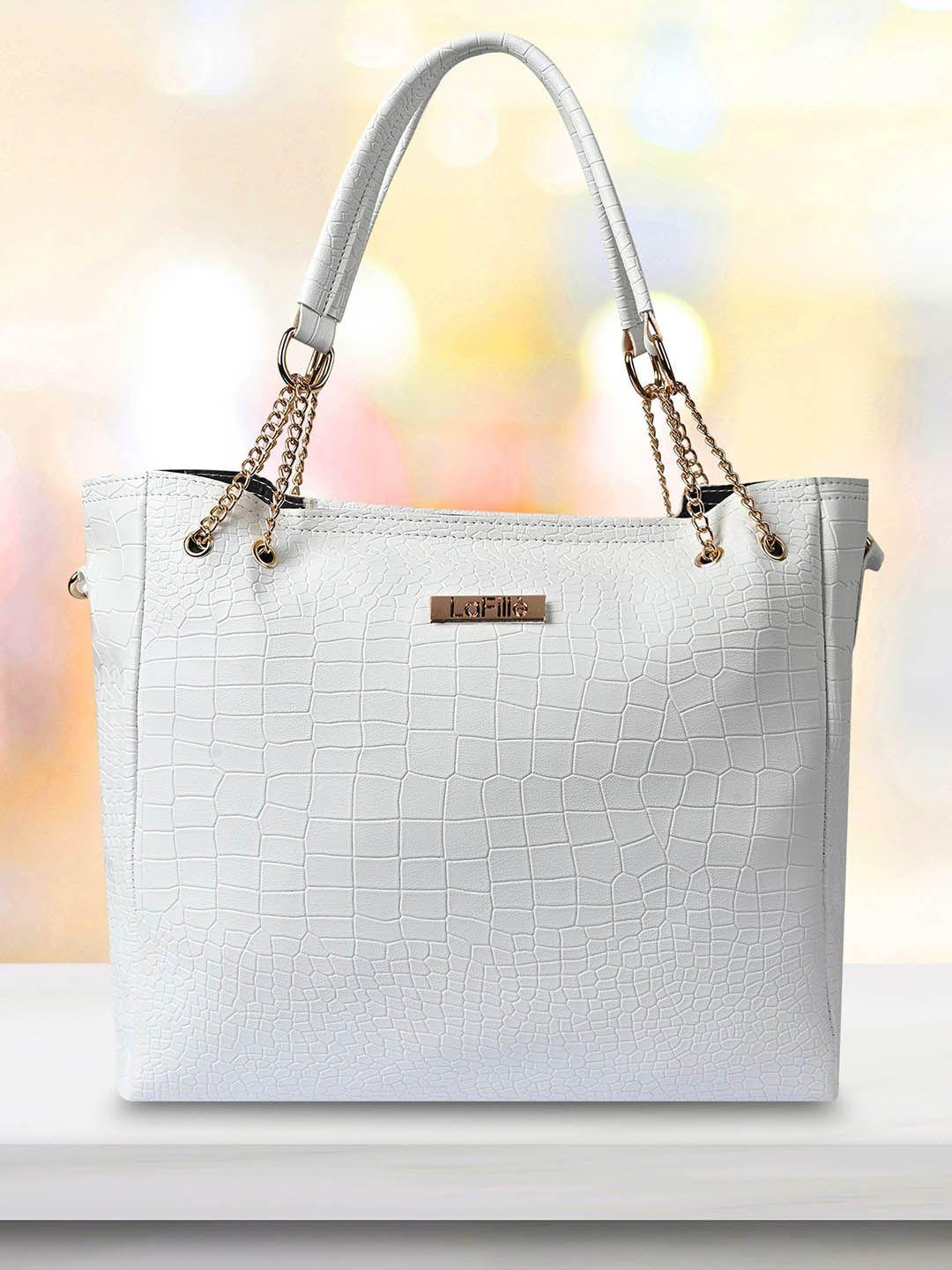 lafille textured oversized structured tote bag