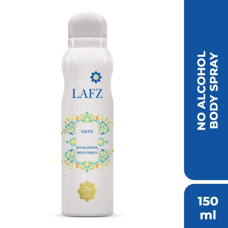 lafz faith no alcohol body spray for women