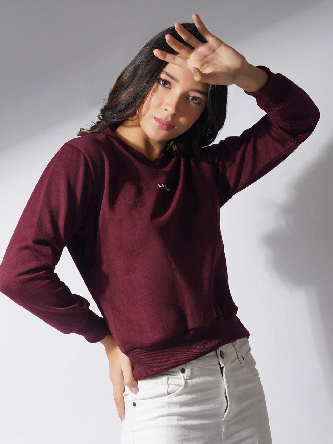 lagashi round neck pullover sweatshirt