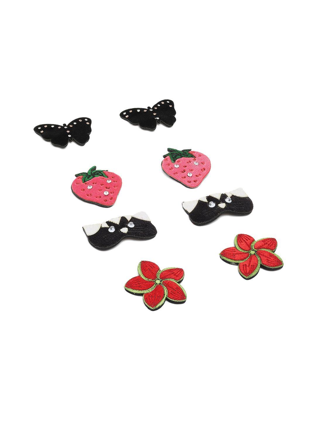 laida girls set of 8 metal embellished tic tac hair clip