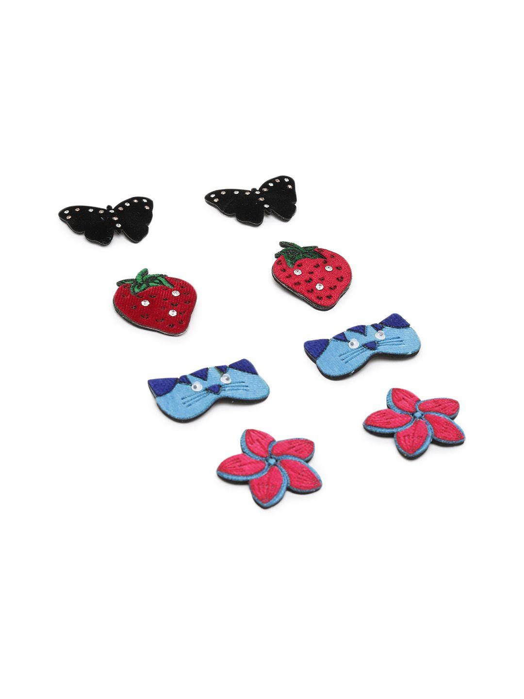 laida girls set of 8 metal embellished tic tac hair clip