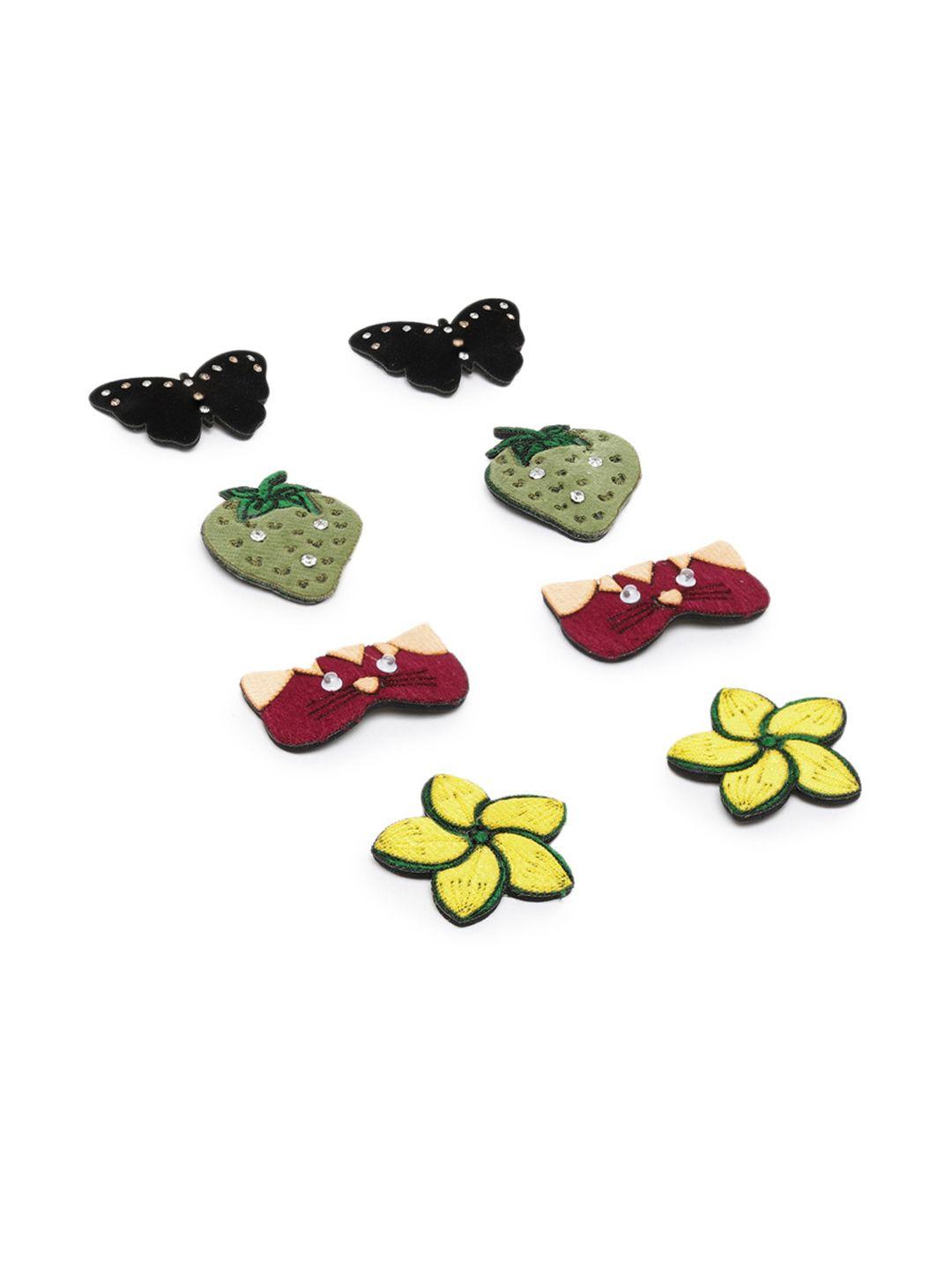 laida girls set of 8 metal embellished tic tac hair clip