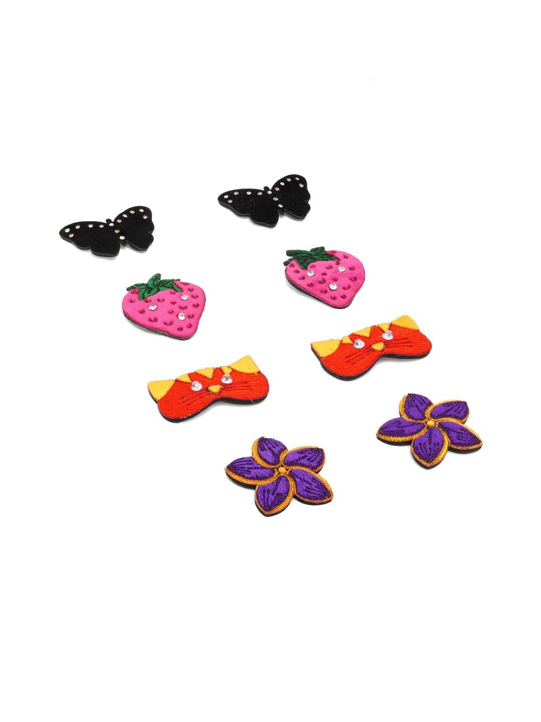 laida girls set of 8 metal embellished tic tac hair clip