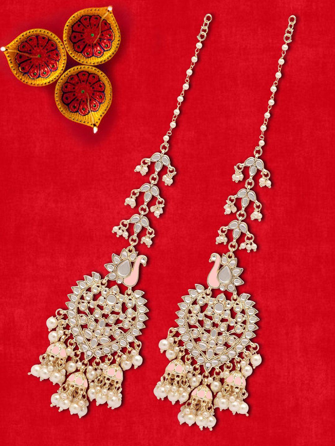 laida gold plated classic chandbalis earrings