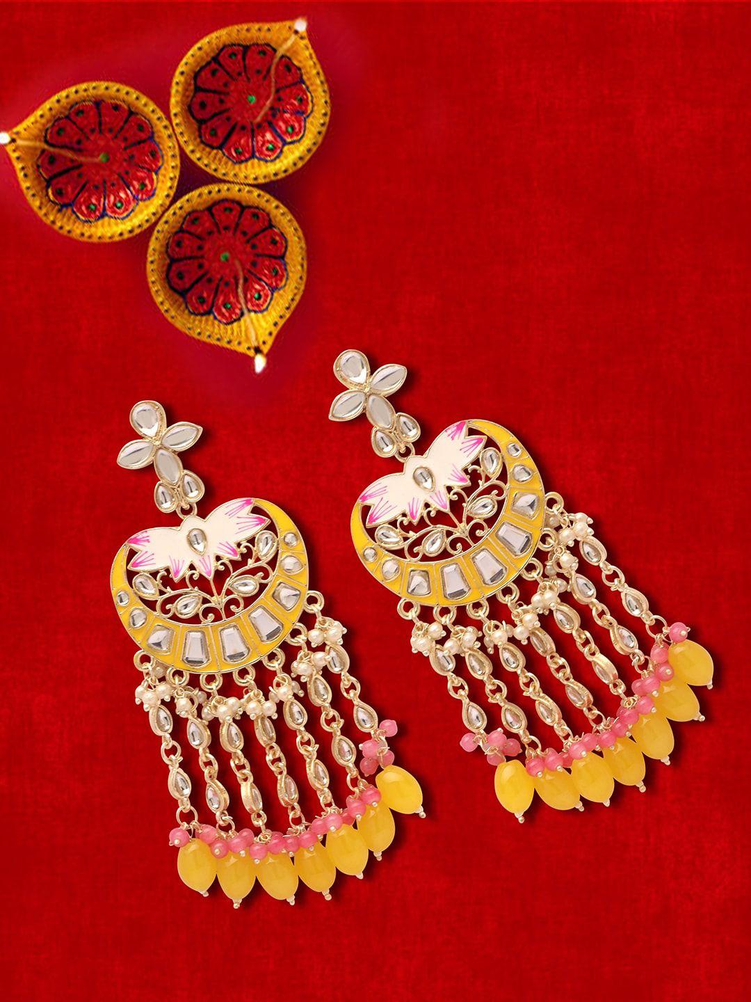 laida gold plated contemporary drop earrings