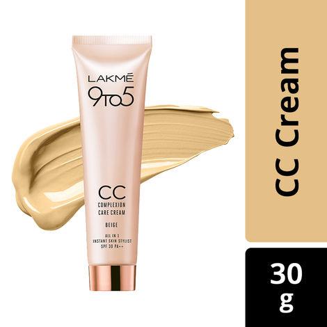 lakme 9 to 5 cc complexion care cream - beige (30 g)