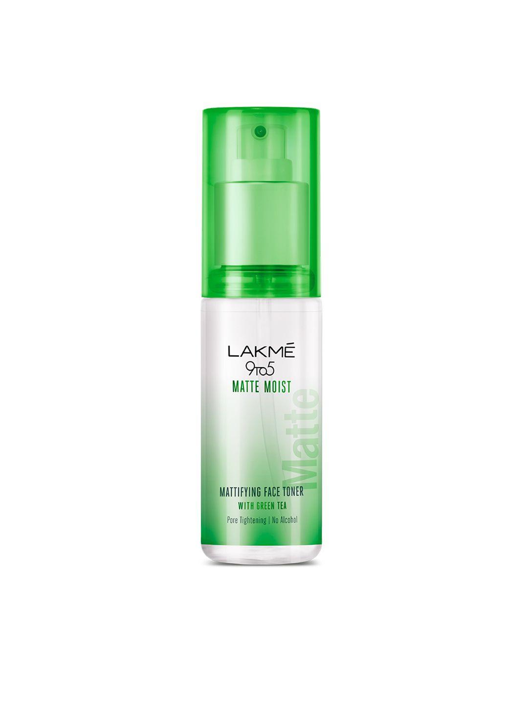 lakme 9 to 5 moist matte mattifying face toner with green tea