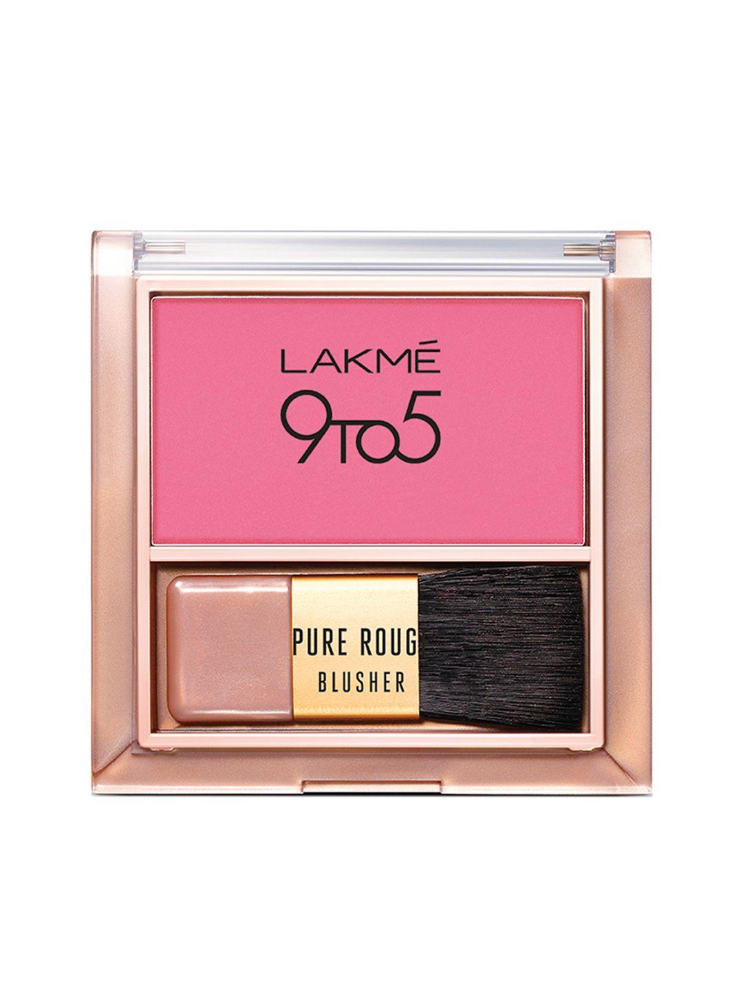 lakme 9 to 5 pure rouge blusher - pretty pink
