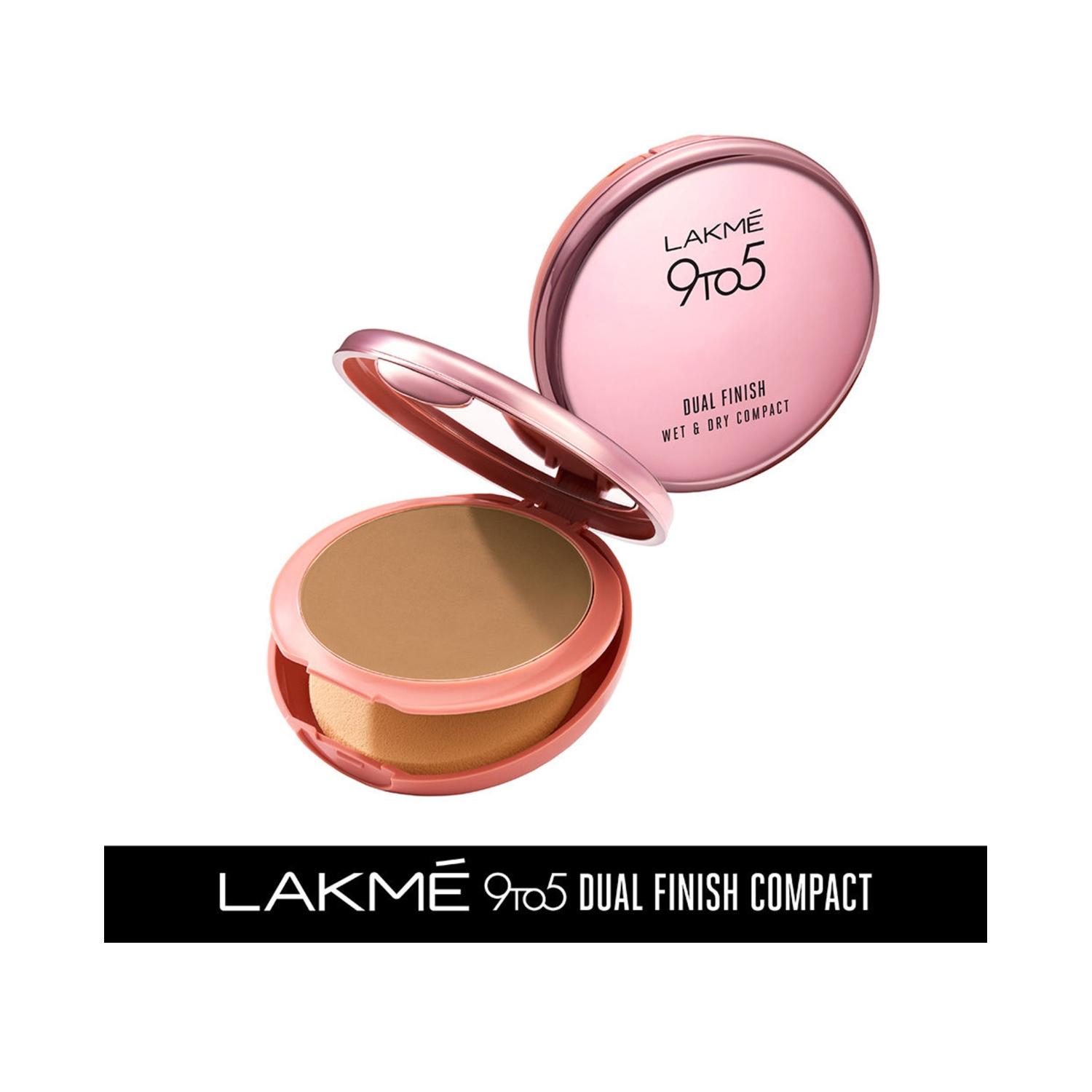 lakme 9 to 5 wet & dry compact - 38 walnut (9g)