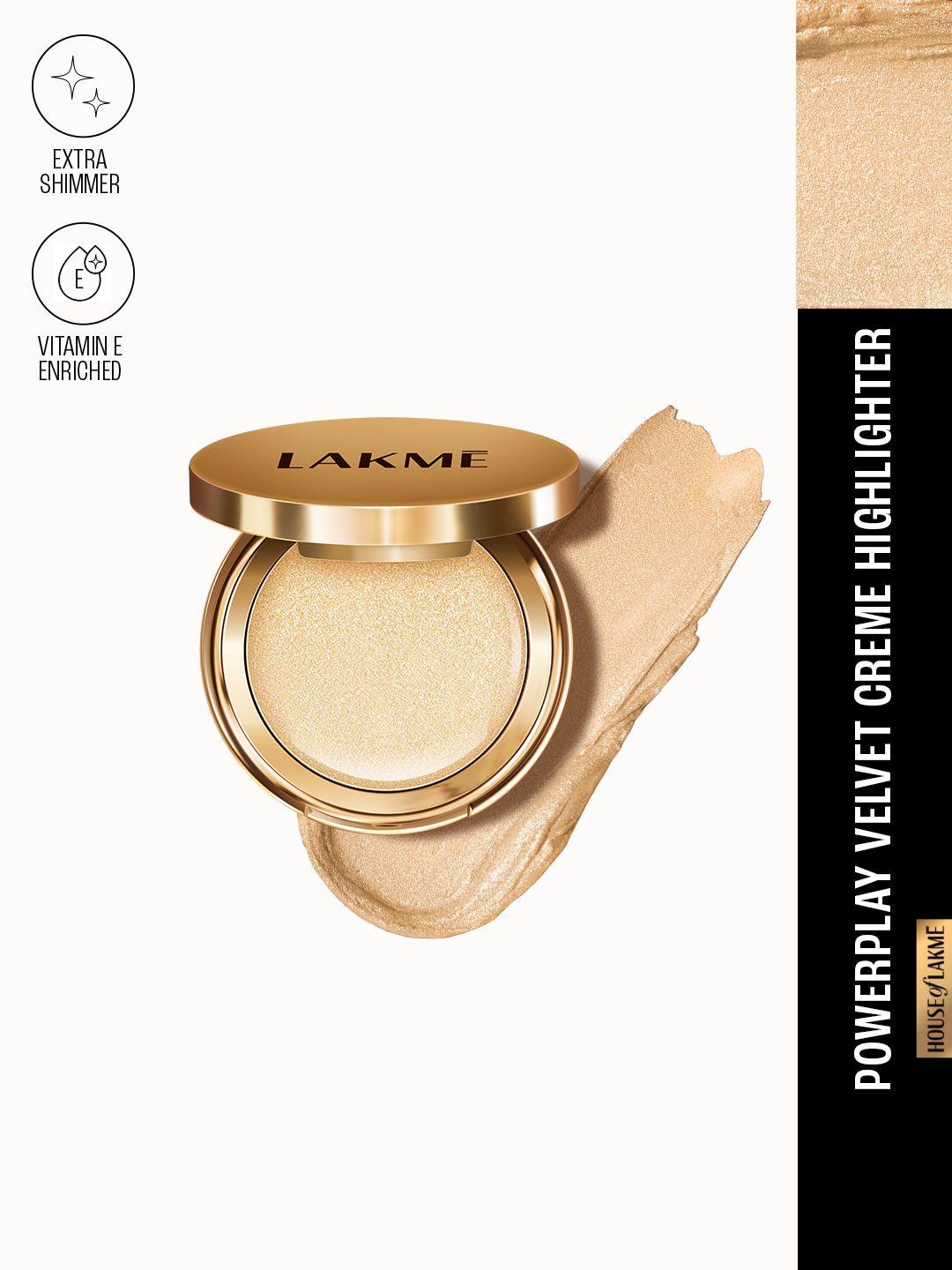lakme 9to5 powerplay velvet creme highlighter with vitamin e - sultry gold