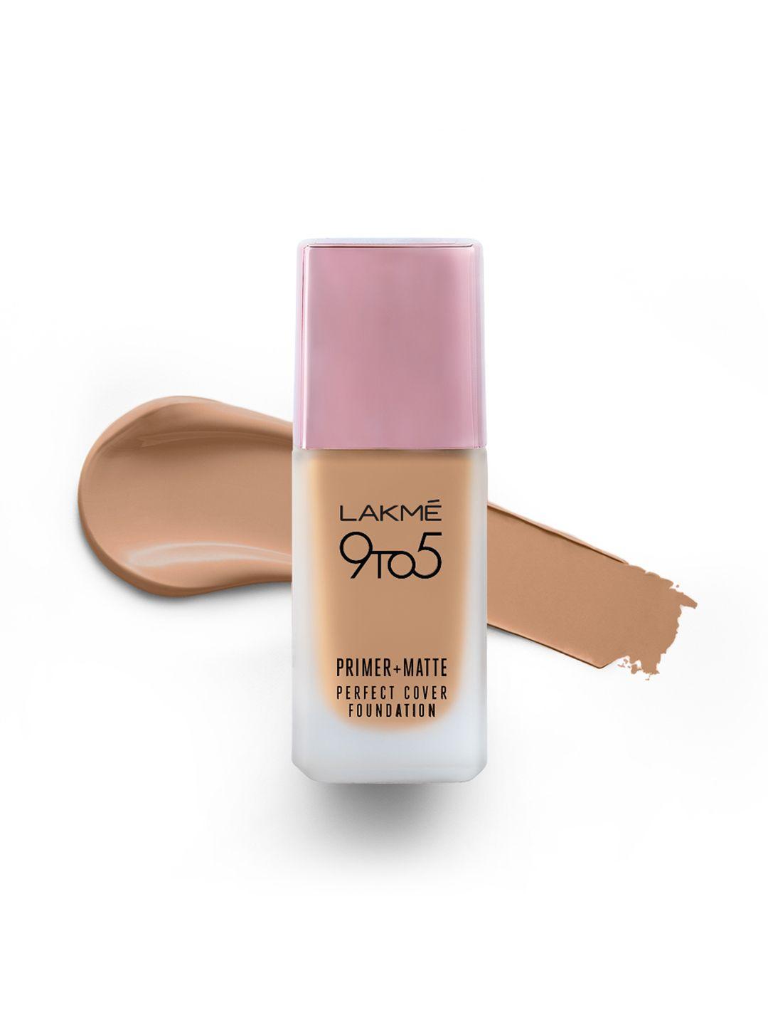 lakme 9to5 primer + matte perfect cover spf20 foundation 25 ml - neutral light n150