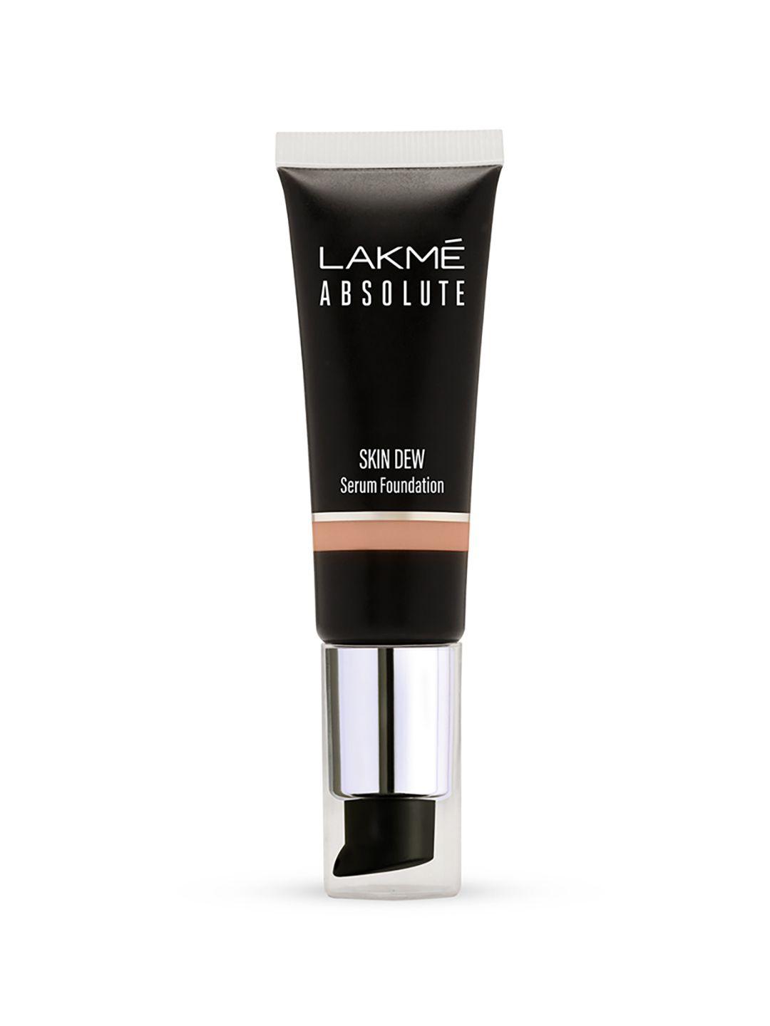 lakme absolute skin dew serum foundation with hyaluronic & niacinamide 30 g - cool rose