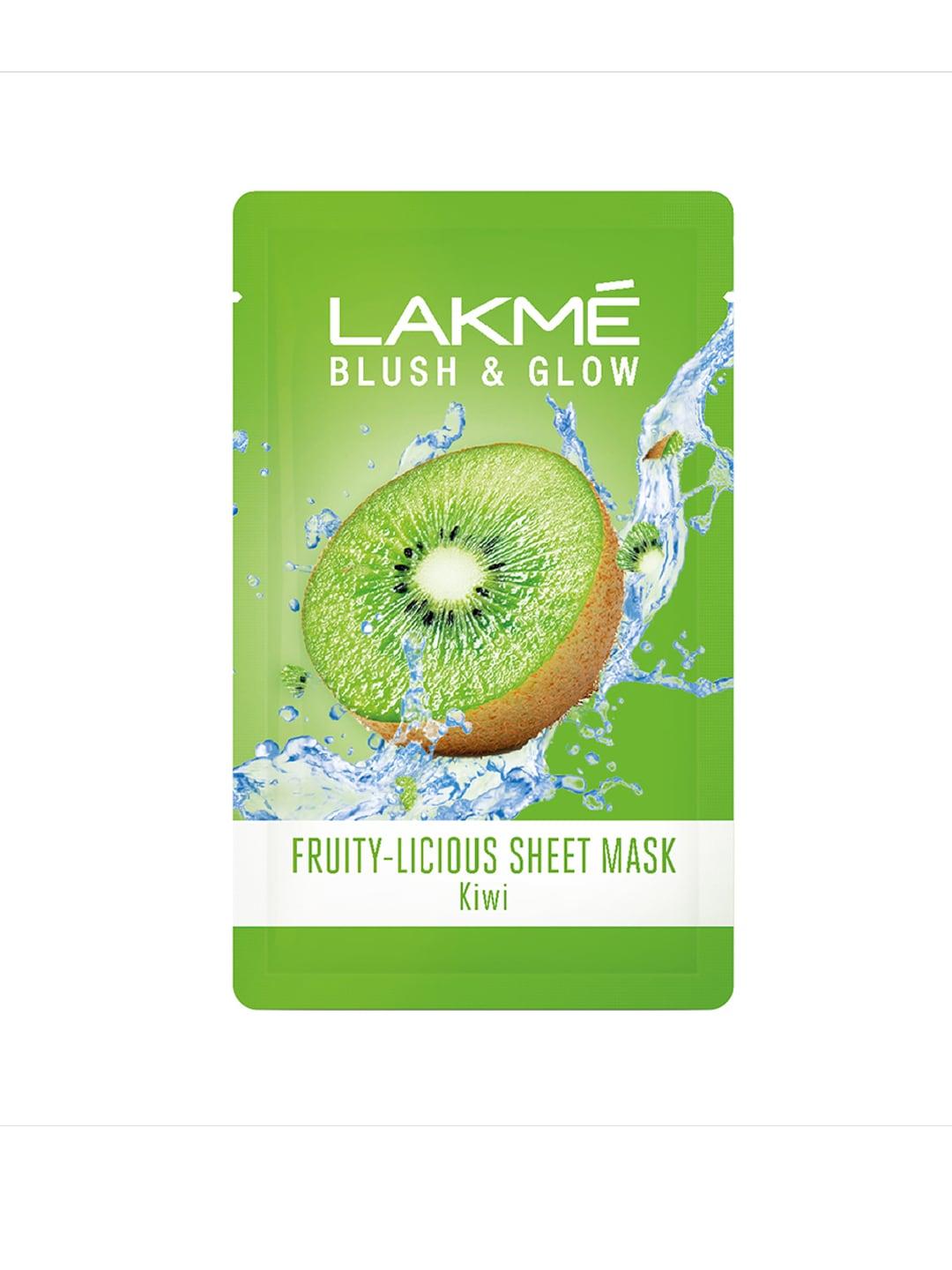 lakme blush & glow kiwi sheet mask 20 ml