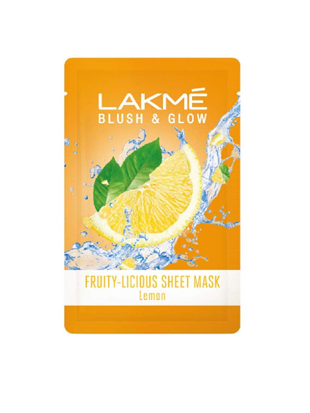 lakme blush & glow lemon sheet mask 25 ml
