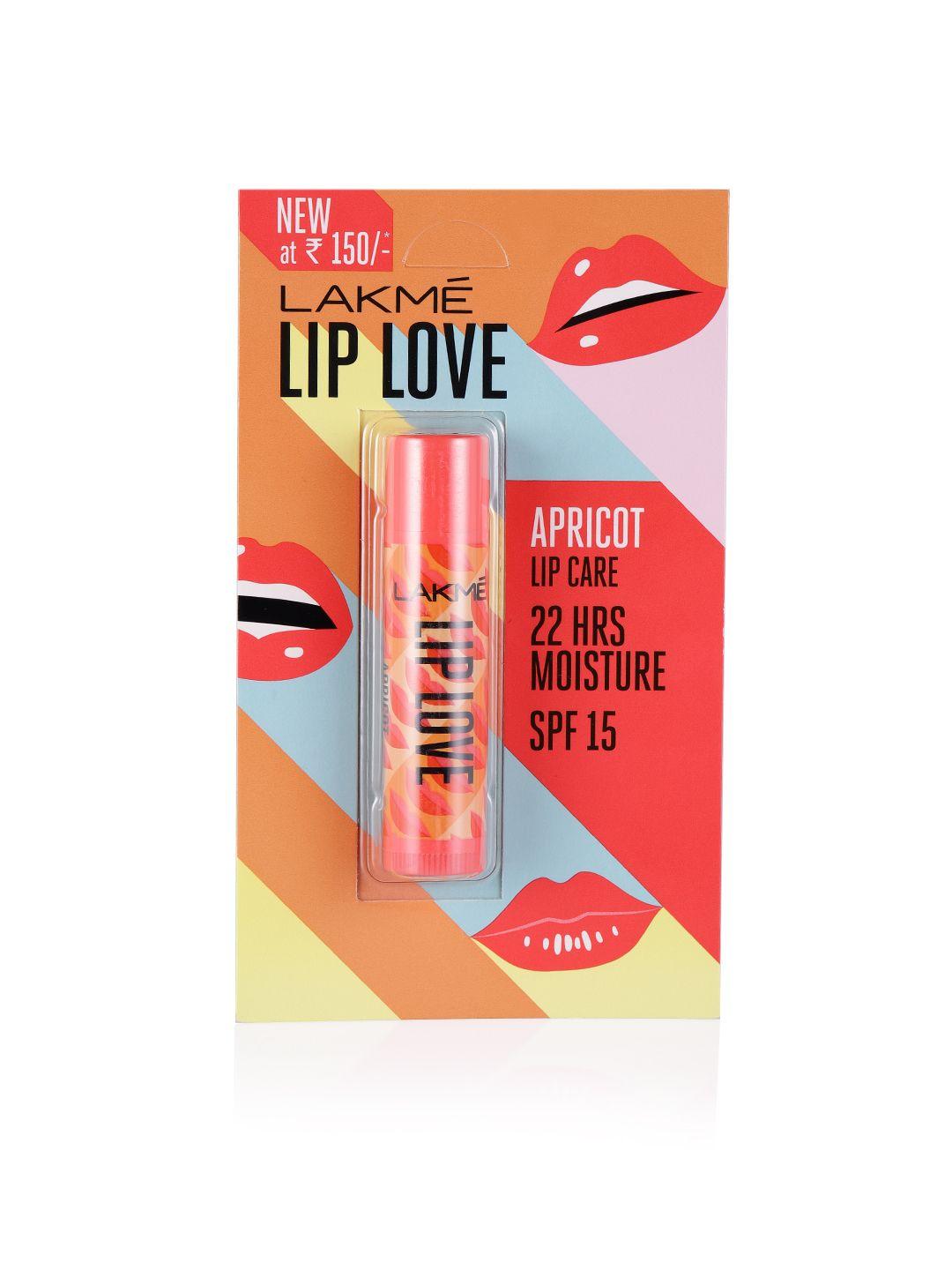 lakme lip love chapstick - apricot, 4.5 g