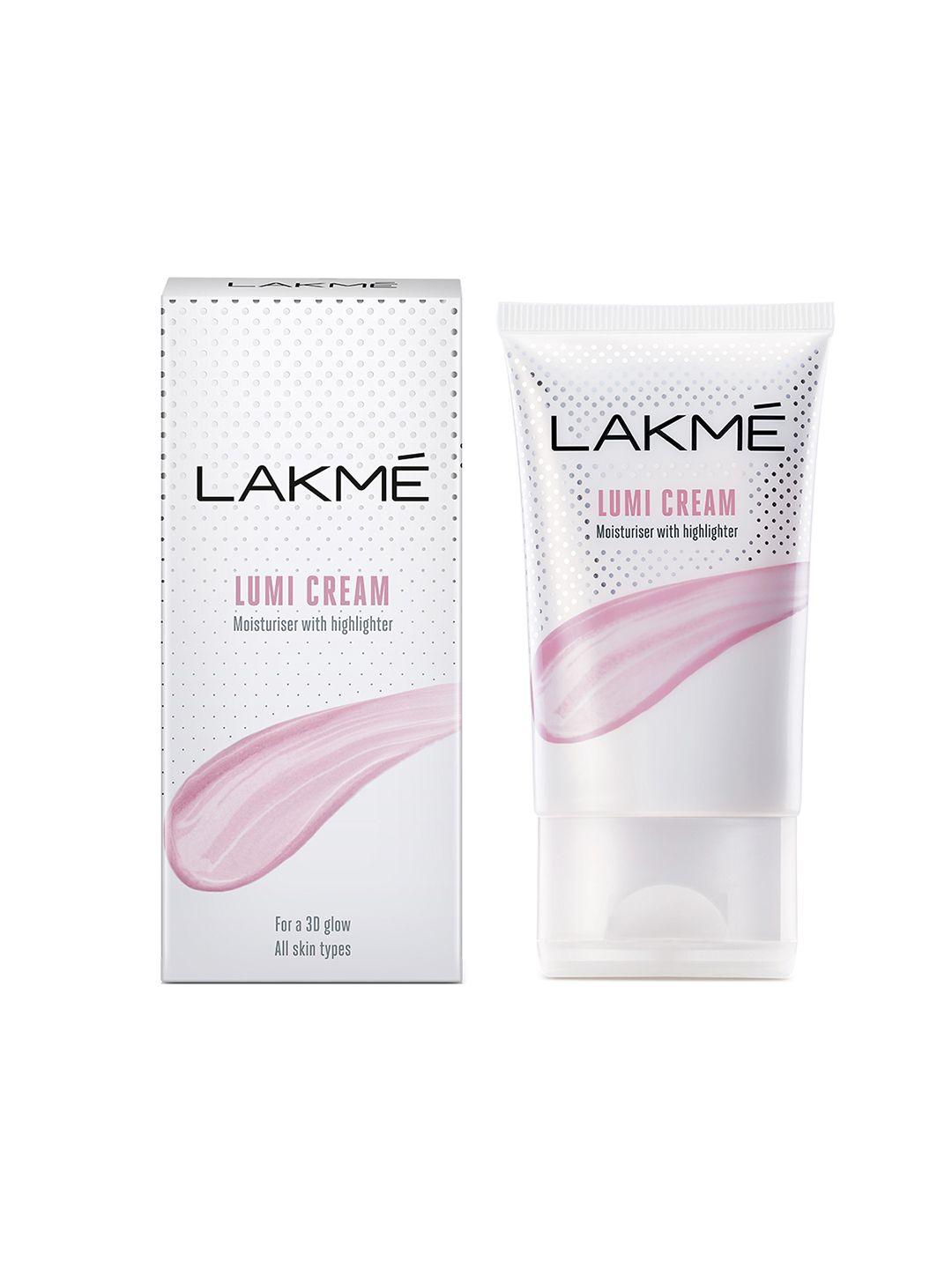 lakme lumi cream - moisturizer with highlighter for 3d glow - 60 g
