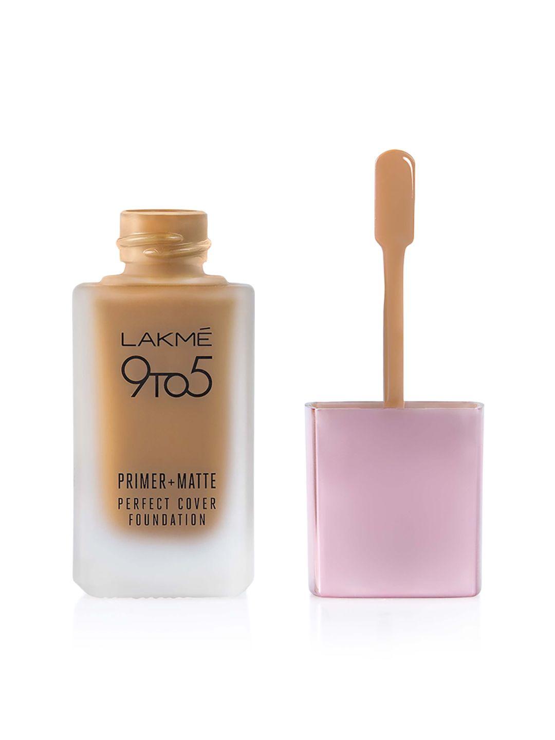 lakme 9 to 5 primer + matte perfect cover foundation - neutral almond n340