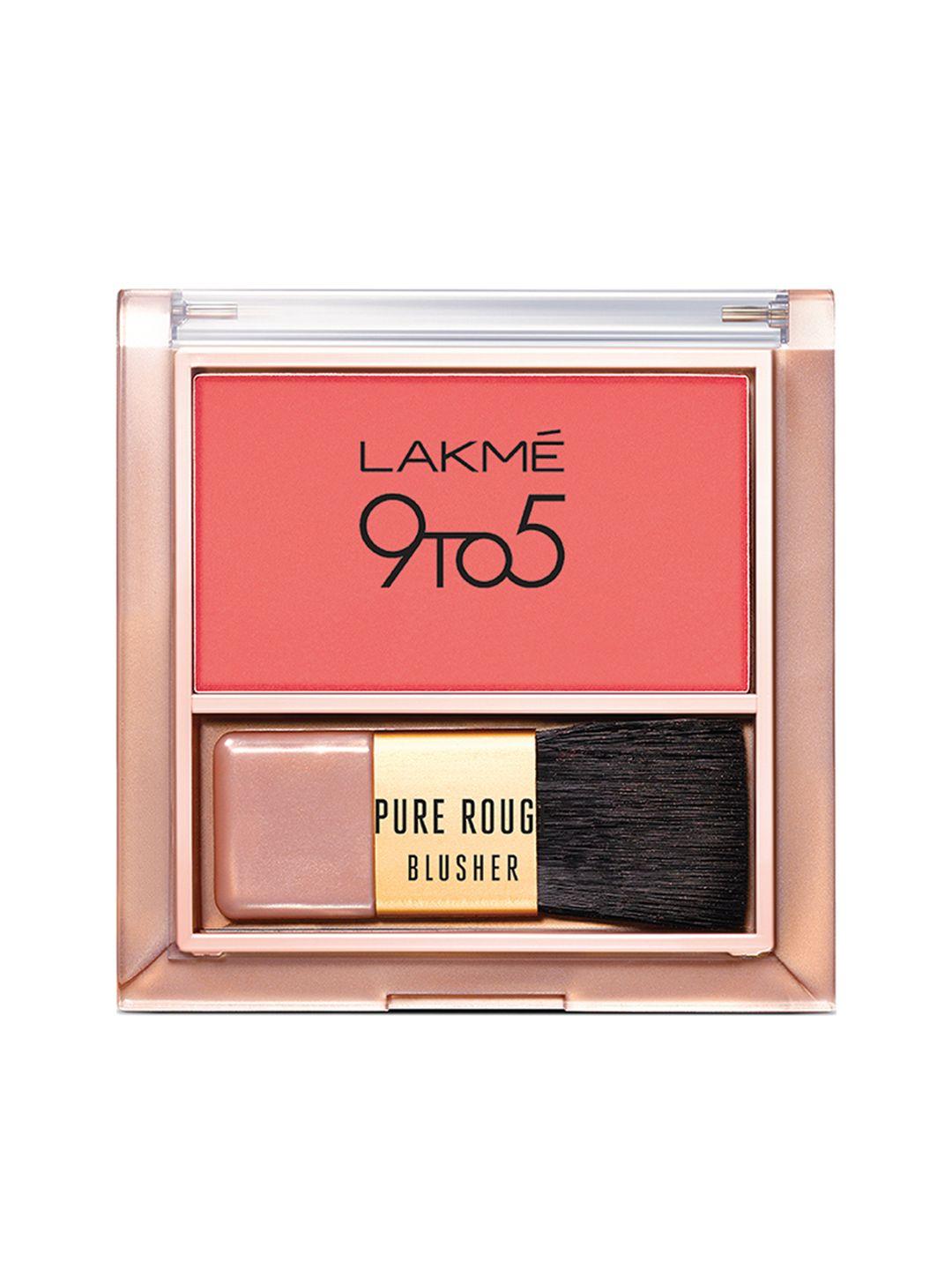 lakme 9 to 5 pure rouge blusher - coral punch