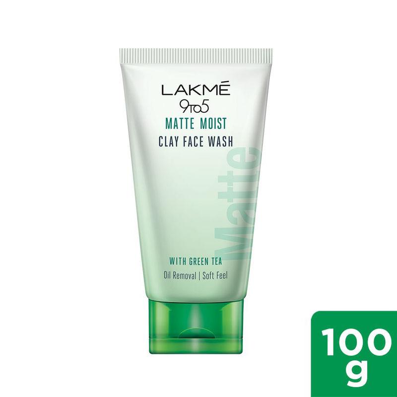 lakme 9to5 matte moist clay facewash