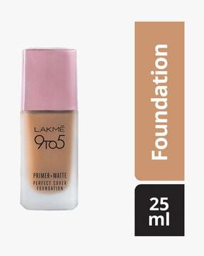 lakme 9to5 primer + matte perfect cover foundation c280 cool tan