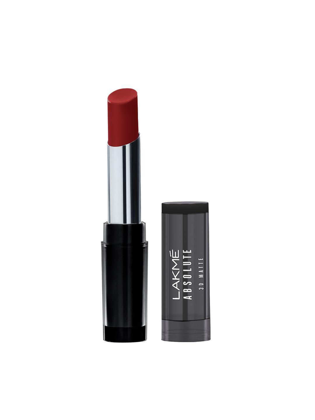 lakme absolute 3d long lasting lipstick - wine flair 20