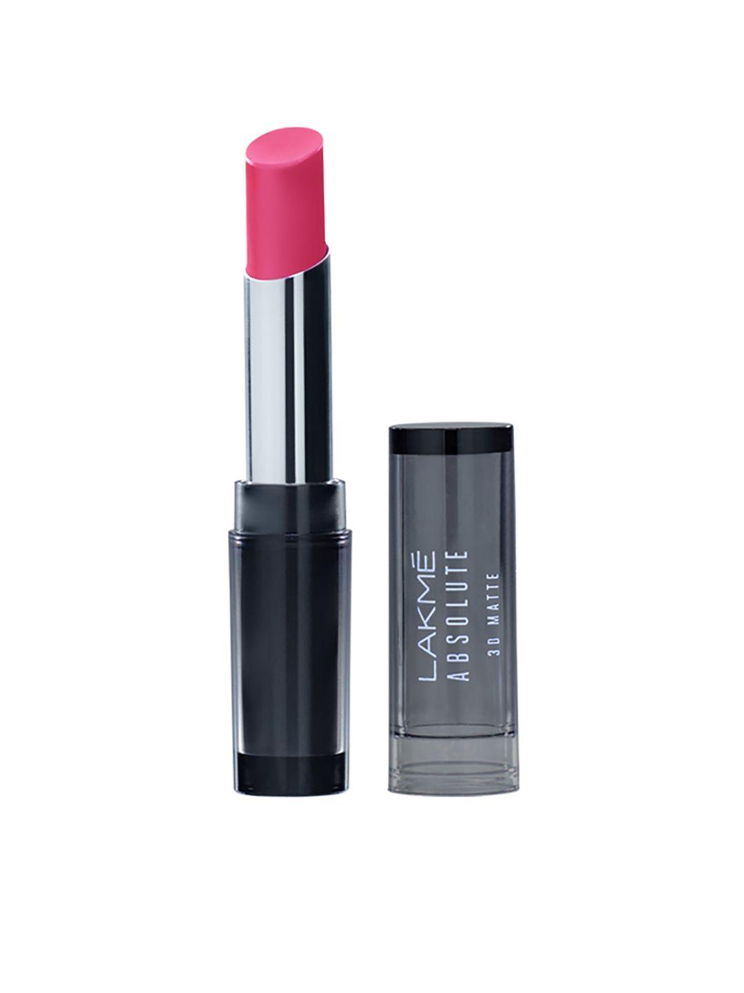 lakme absolute 3d matte lip color - elegant pink 12