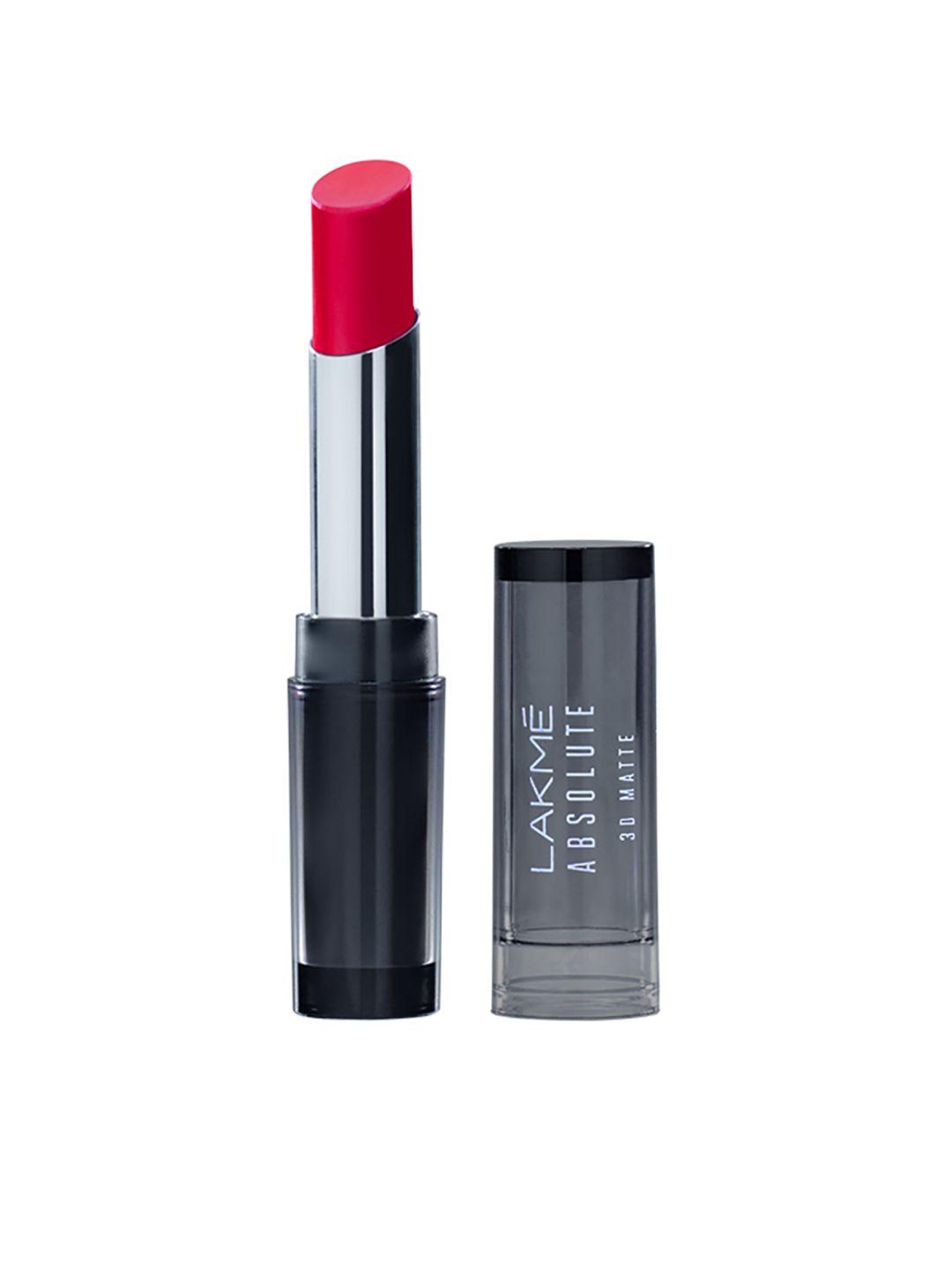 lakme absolute 3d matte lip color - romeo red 01