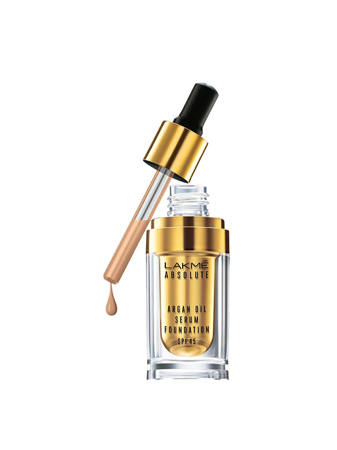 lakme absolute argan oil spf 45 serum foundation - rose silk 15ml