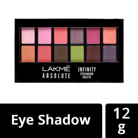 lakme absolute infinity eye shadow palette, pink paradise (12 g)