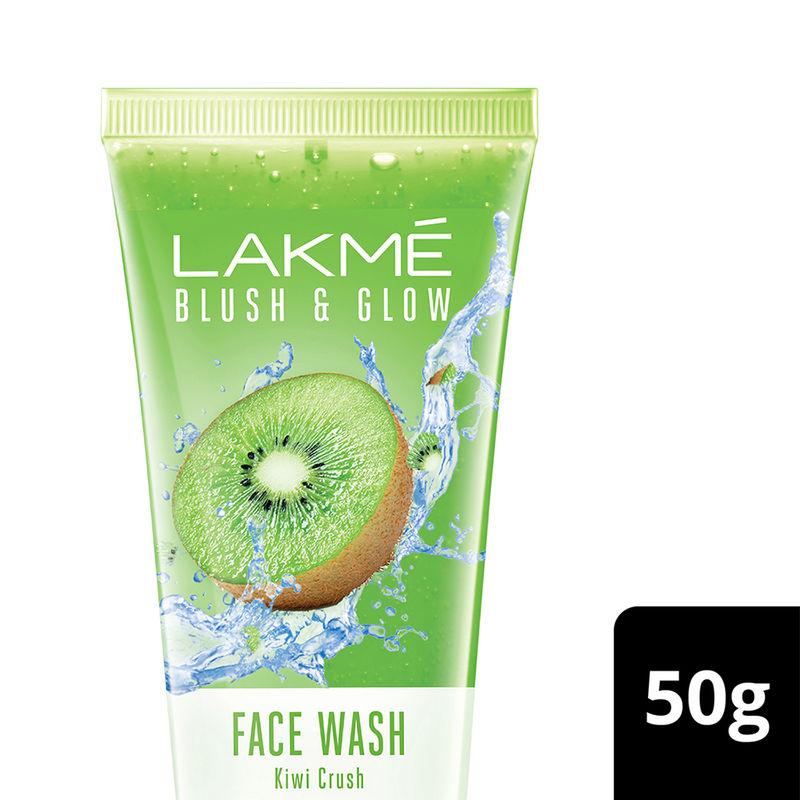 lakme blush & glow kiwi crush gel face wash