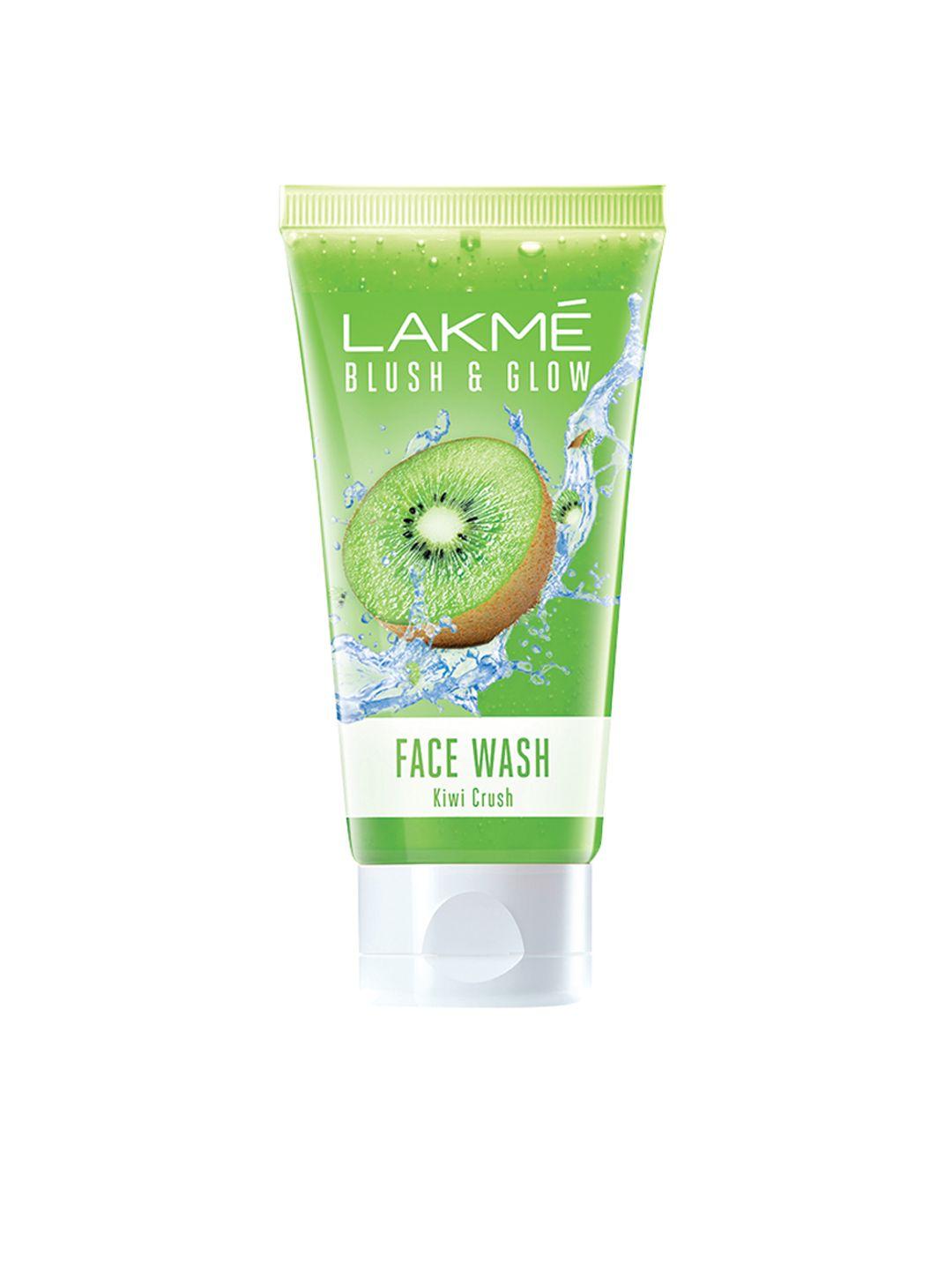 lakme blush & glow kiwi gel face wash with 100% real kiwi extract 100g