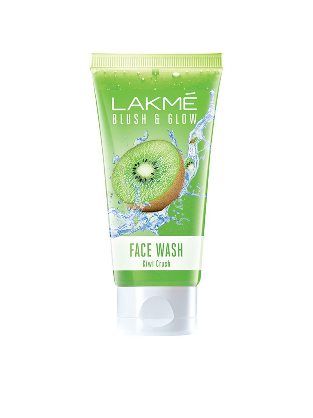 lakme blush & glow kiwi gel face wash with 100% real kiwi extract 50 g