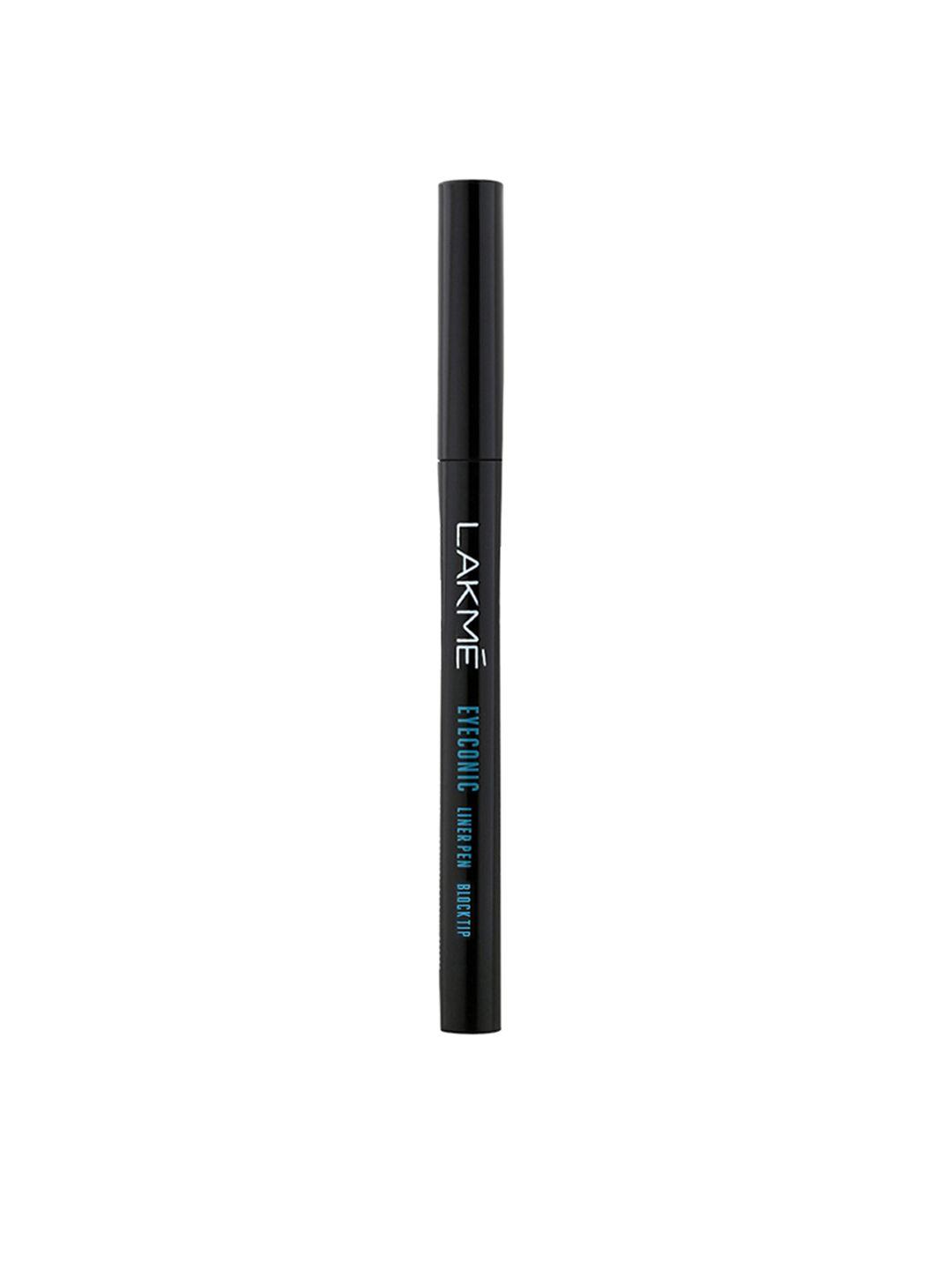 lakme eyeconic block tip liner pen - deep black