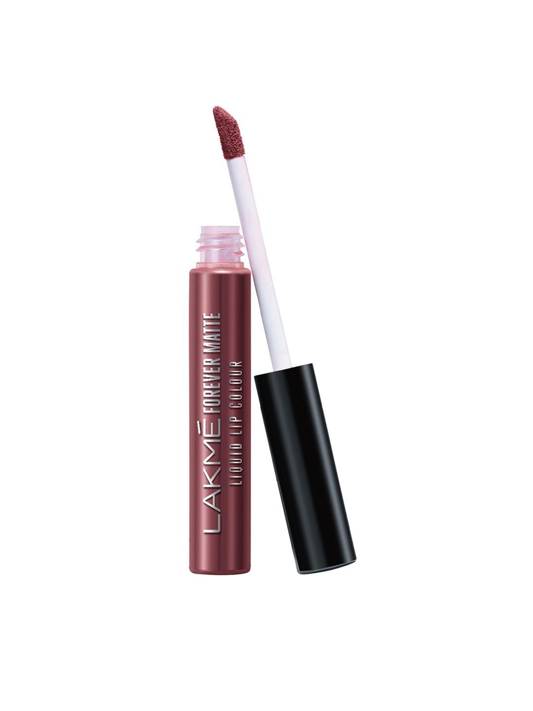 lakme forever matte liquid lip colour - mauve party  5.6 ml