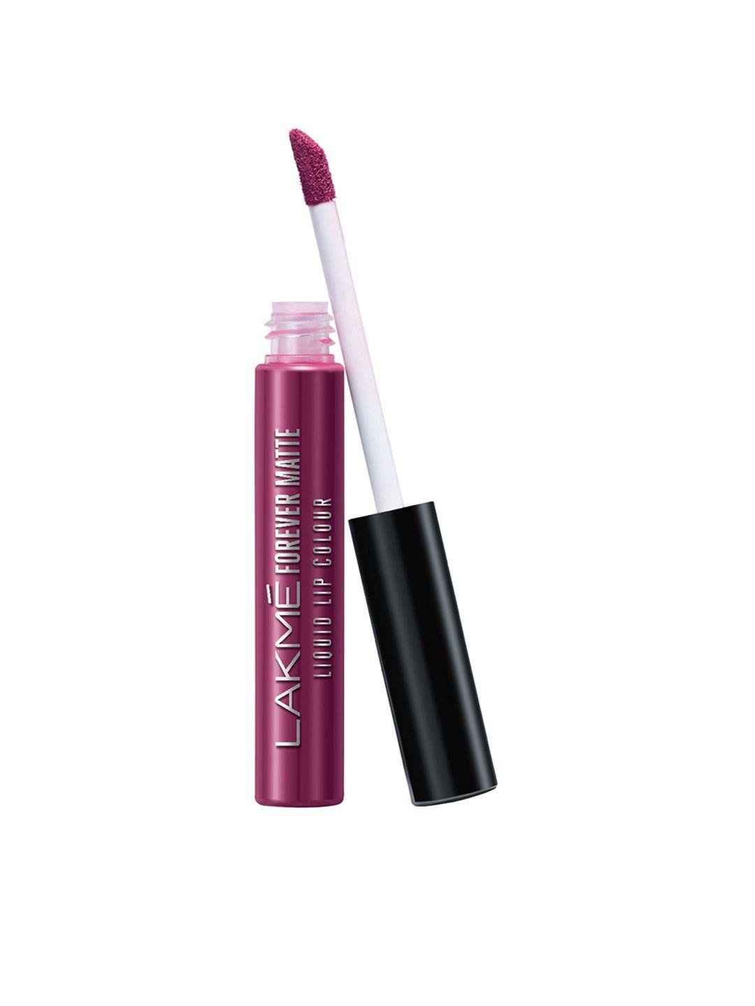 lakme forever matte liquid lip colour - purple pout 5.6 ml