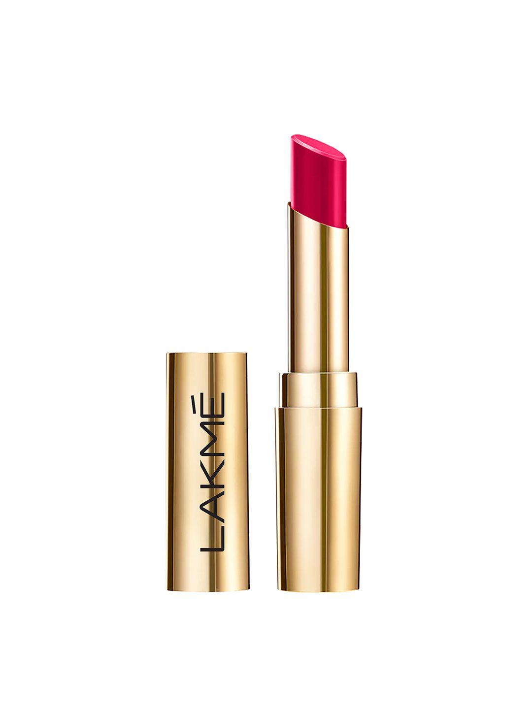 lakme glitterati collection shine lipstick with argan oil - pink rose