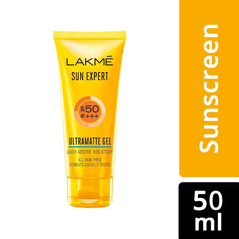 lakme sun expert spf 50 pa+++ ultra matte gel sunscreen