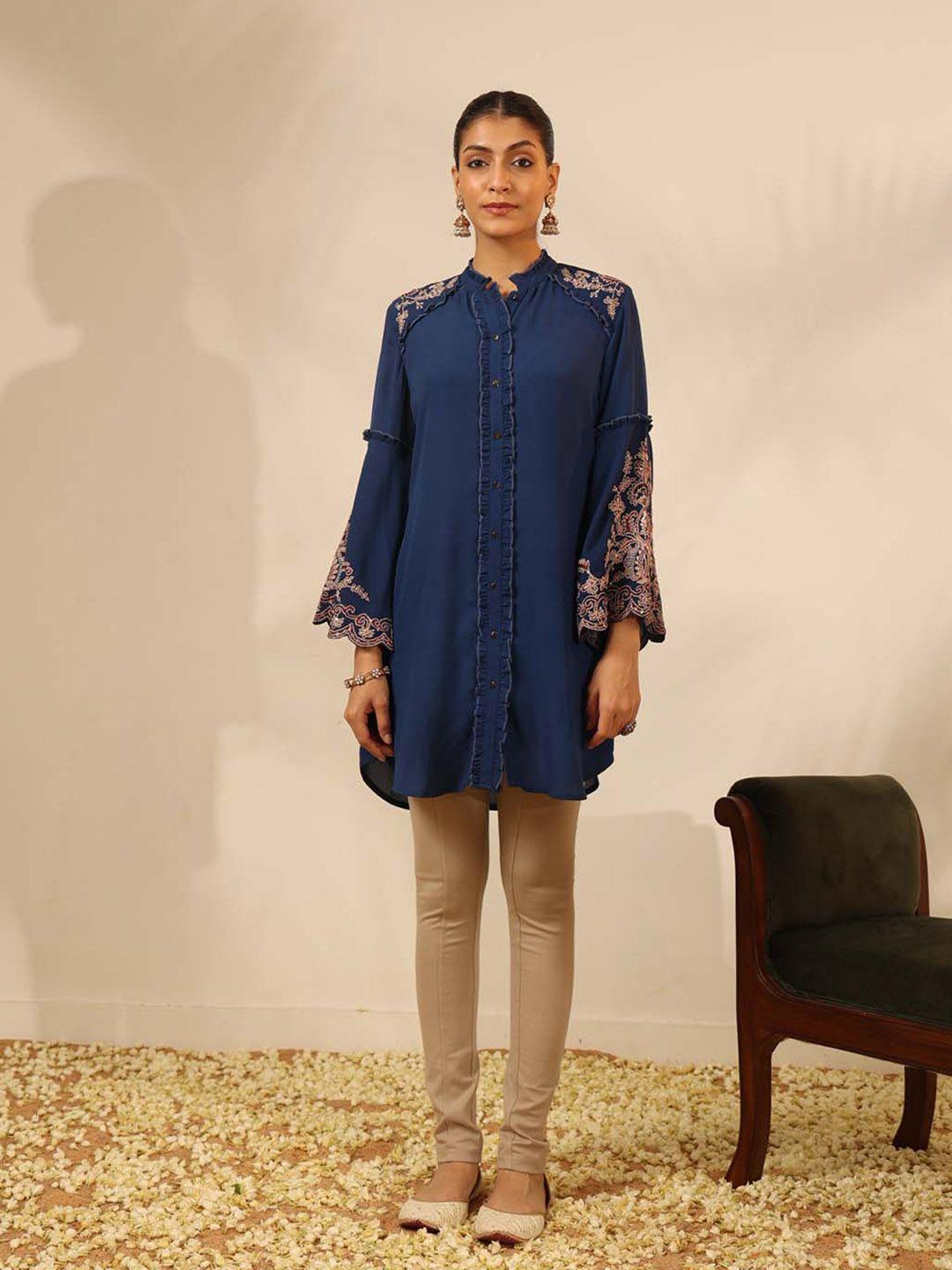 lakshita ethnic motifs embroidered tunic