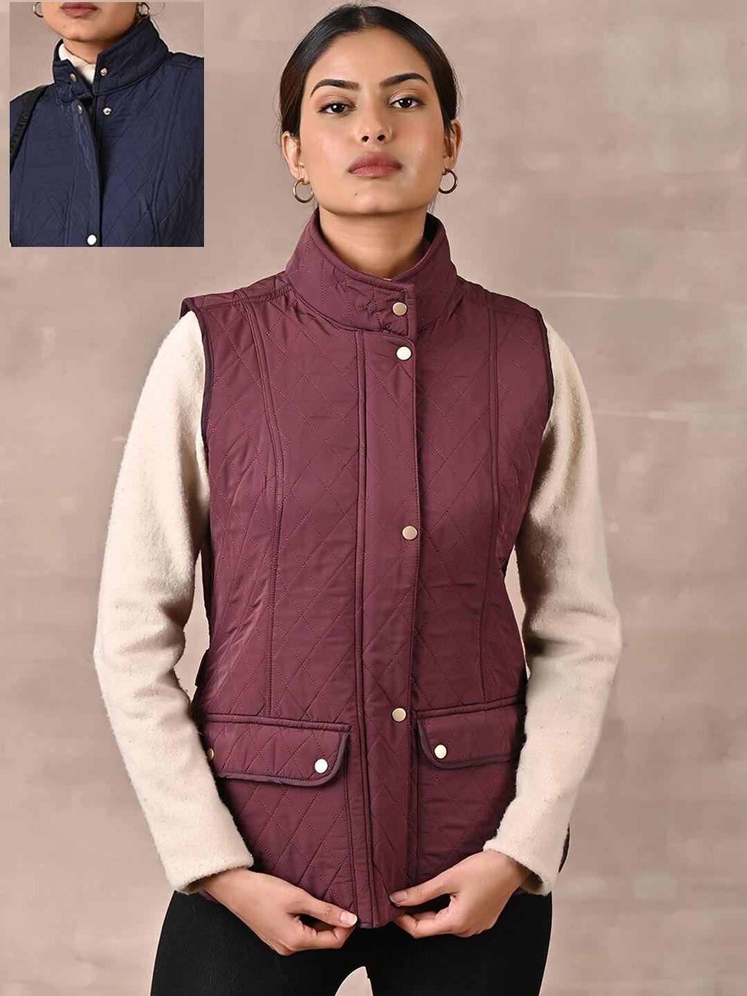 lakshita women quilted jacket with embroidered