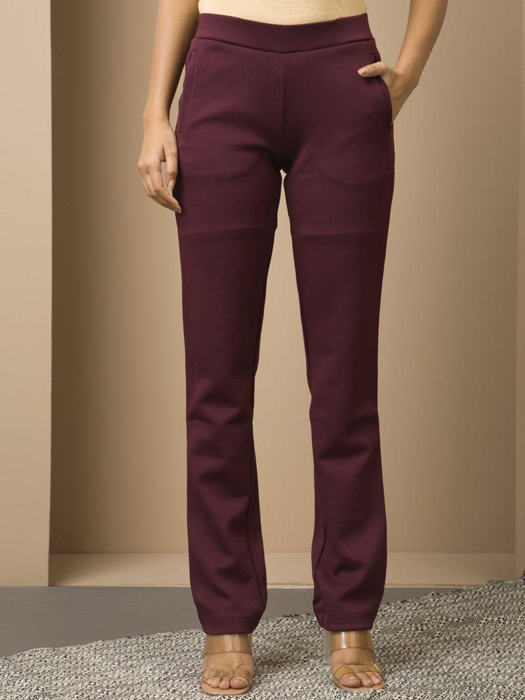 lakshita women smart straight fit trousers