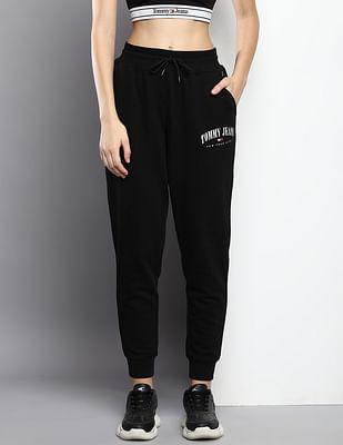 lala mid rise solid joggers