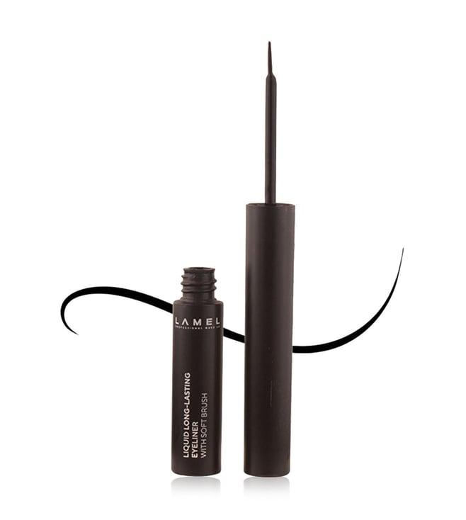 lamel professional liquid long-lasting eyeliner with soft brush 101 black - 3.5 gm