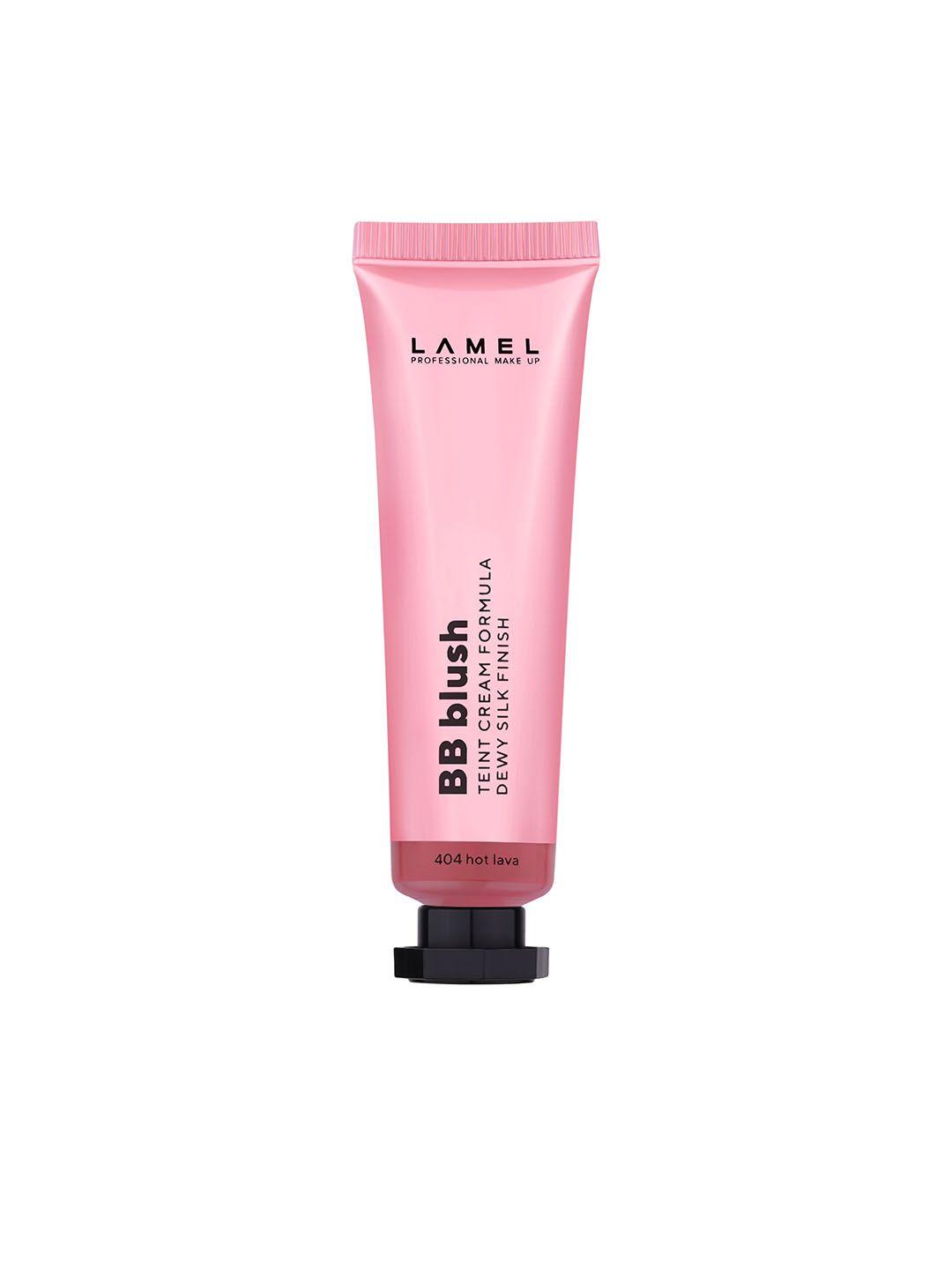 lamel dewy cream face bb blush 10ml - hot lava 404