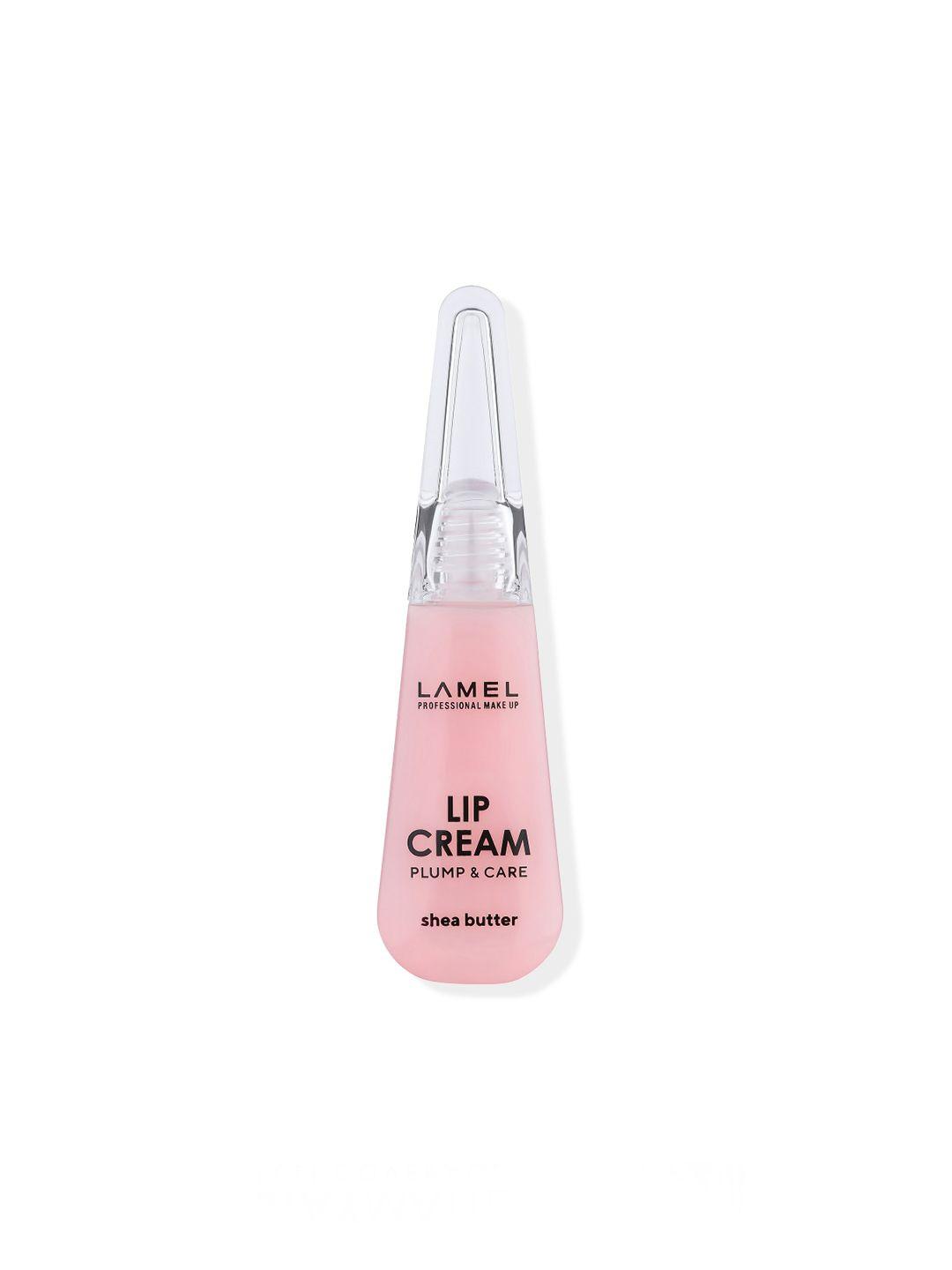 lamel plump & care lip cream with shea butter for dry & chapped lips 6ml - milky rose 401