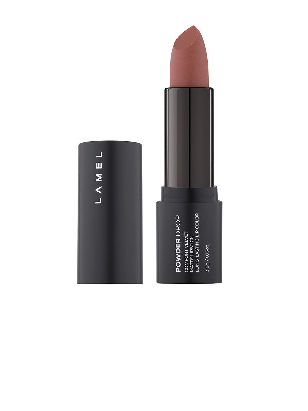 lamel powder drop comfort velvet matte long-lasting lipstick - banger pink 405