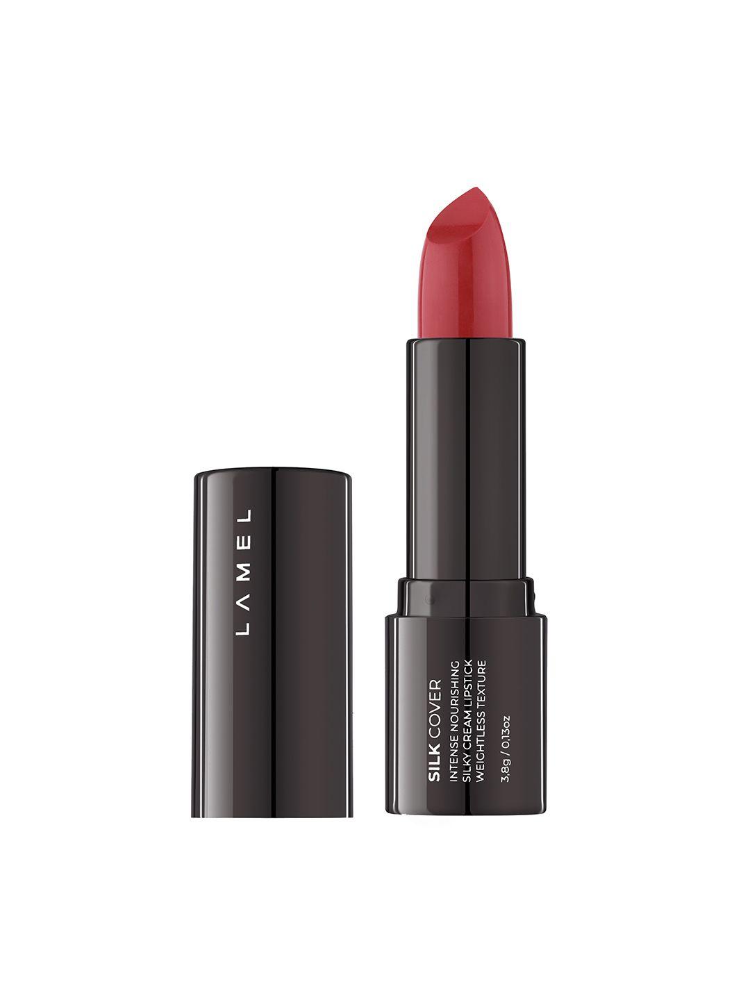 lamel silk cover intense nourishing silky cream lipstick 3.8 g - hot chilli 407